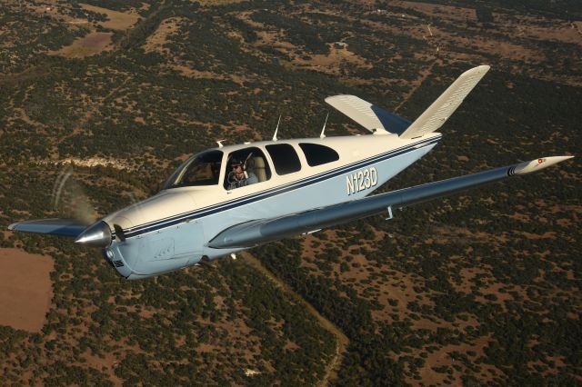 Beechcraft 35 Bonanza (N123D) - Texas V-tails fall formation clinic 2024. Photo credit Jarrod Wilkening