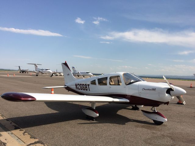 Piper Cherokee (N2668T) - N2668T (PA28-180) at Rocky Mountain Metropolitan Airport, Denver, Colorado in June, 2016.