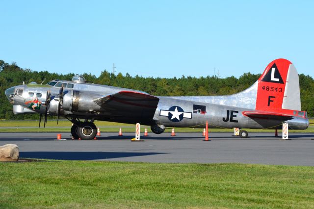 Boeing B-17 Flying Fortress (N3701G) - FORTRESS LLC "Madras Maiden" at KJQF - 10/13/18