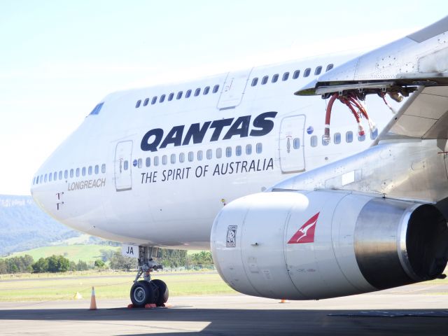 Boeing 747-400 (VH-OJA) - HARS Museum Wollongong Ex Qantas 747-400 minus 1/2 engines.