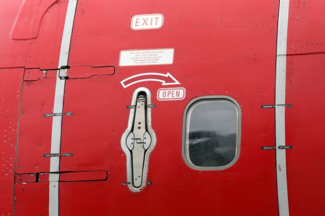 Boeing 747-400 (VH-OJA) - Close up detail of Door 5L on a QANTAS B744, VHOJA now on permanent display at the HARS Museum.