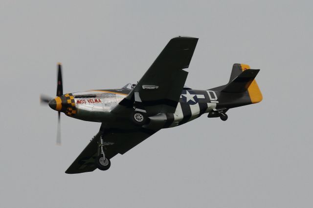 North American P-51 Mustang — - Seconds later this P-51 conducted an emergency landing in a field. The airframe was severly damaged but the pilot was OK.