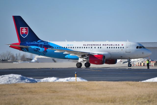 Airbus A319 (OM-BYA) - 02-20-22