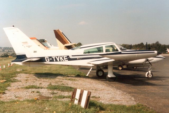 Cessna 310 (G-TVKE) - Seen here in Sep-89.br /br /Reregistered G-FFWD 20-Feb-90.