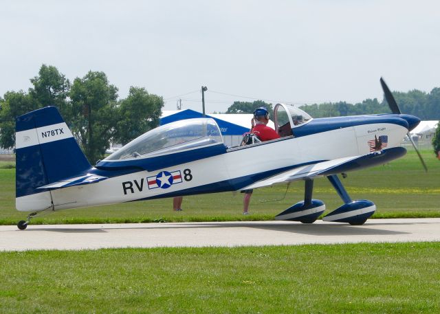Vans RV-8 (N78TX) - At AirVenture 2016.