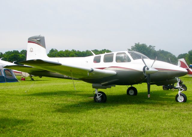 Beechcraft Twin Bonanza (N434T) - At AirVenture. 1960 BEECH D50E