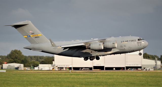 08-8204 — - rch475 usaf c-17a 08-8204 landing at shannon 26/7/19.