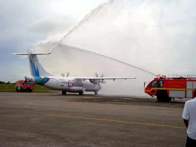 ATR ATR-72 (9Y-TTA) - Congratulations to Caribbean Airlines on receiving their new ATR 72-600 series aircraft, registered 9Y-TTA.