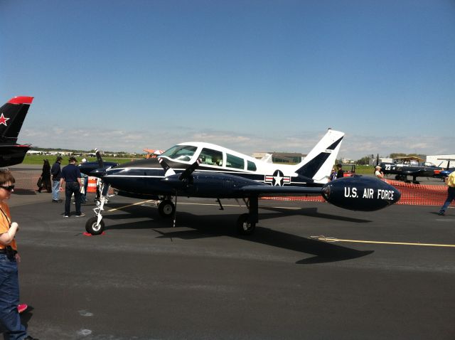 Cessna 310 (N5076A) - A Cessna C-310 On Display At The Manassas Airshow 2014