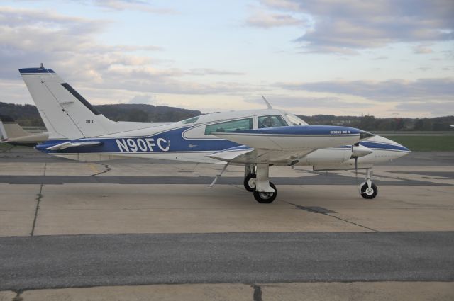 Cessna 310 (N90FC) - Seen at KFDK on 11/6/2010.