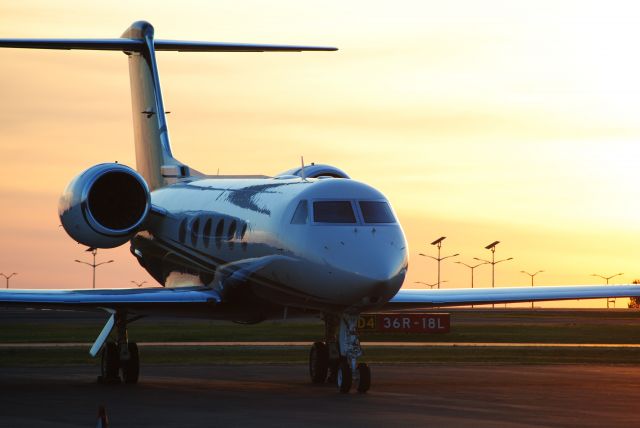 Gulfstream Aerospace Gulfstream IV — - G4 on the tarmac at Wilson Air Center, Charlotte, NC