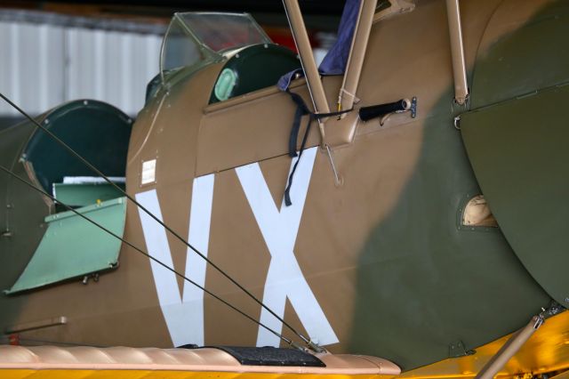 — — - Tiger Moth in for a service at Retford/Gamston