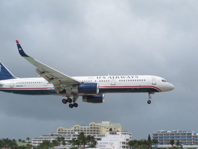 Boeing 757-200 (N942UW) - Landing at Princess Juliana Airport, Sint Maarten - December 24, 2011