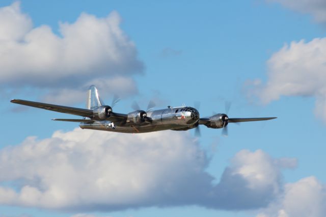 Boeing B-29 Superfortress (N69972) - Superfortress Doc provides a Speedy Fly-By for Warbirds Friday at Oshkosh 2022. 