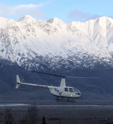 Robinson R-22 (N7083M) - Knik River Lodge helipad, near Palmer AK