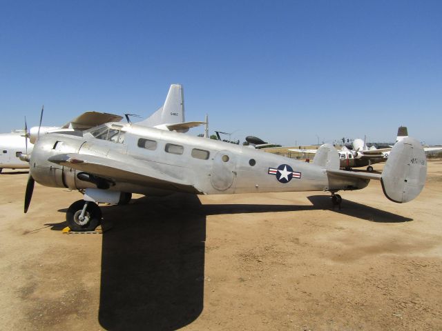 44-0588 — - A Beechcraft C45J/Model 18 "Expediter" on display at March Field Air Museum.