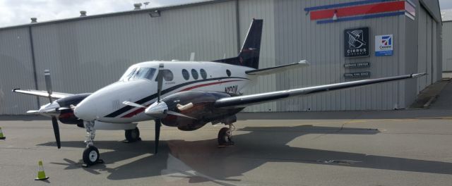 Beechcraft King Air 90 (N100V) - Seen parked near TacAir at Little Rock National Airport.