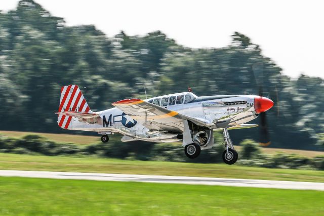 North American P-51 Mustang — - Takeoff Coatesville PA 8-21-13