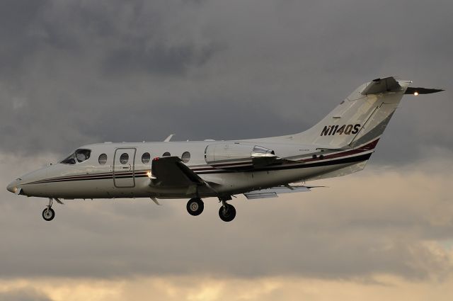 Beechcraft Beechjet (N114QS) - Seen at KBWI on 9/27/2009.  Storm clouds directly overhead.     a href=http://discussions.flightaware.com/profile.php?mode=viewprofile&u=269247  [ concord977 profile ]/a