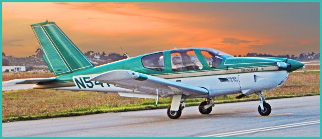 Socata TB-20 Trinidad (N54TW) - Sunset at Half Moon Bay airport.  We walked into town for dinner.