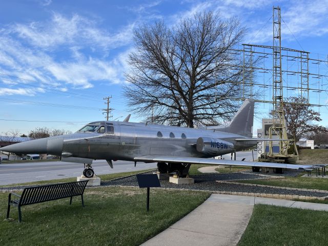 North American Sabreliner (N168W) - On display at the National Electronics Museum next to BWI airport.