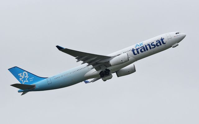 Airbus A330-300 (C-GKTS) - air transat 30 year livery a330-342 c-gkts dep shannon after diverting in earlier while routing from toronto to gatwick 29/5/17.