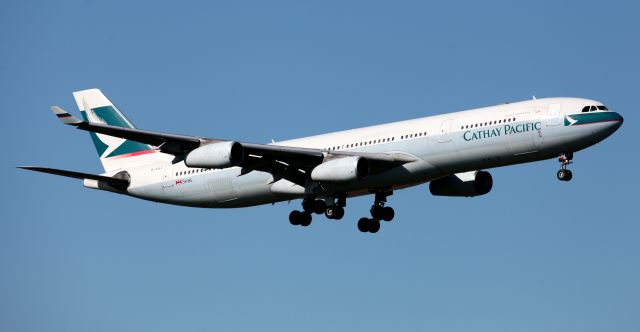 Airbus A340-300 (B-HXJ) - Short Final To Rwy 23L