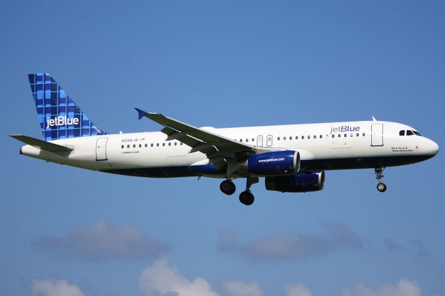 Airbus A320 (N598JB) - "Me & You A Plane Named Blue"