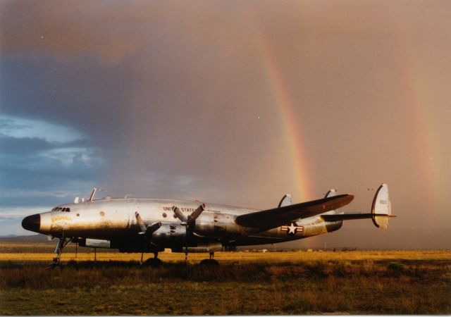 — — - Ikes Air Force One sits in Santa Fe. Taken in 1995.