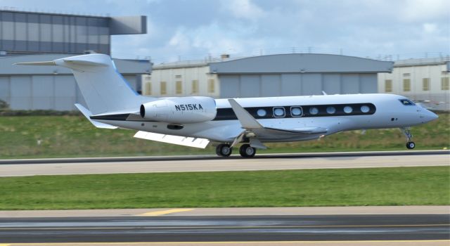 Gulfstream Aerospace Gulfstream G650 (N515KA) - On landing MLA from CEF