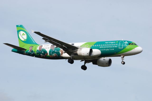 Airbus A321 (EI-DEO) - Taken from the threshold of 09L