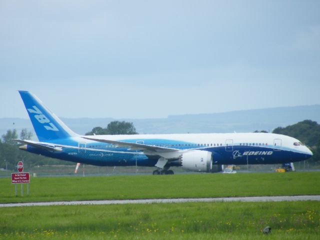 Boeing 787-8 (N787BA) - N787BA B787 ON its second visit to shannon august 18 2011 after arriving from maks in russia