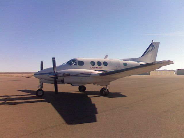 Beechcraft King Air 90 (N911CX) - As a lineman at P20, I took this photo of N911CX. they taxied in and held short of the hangar