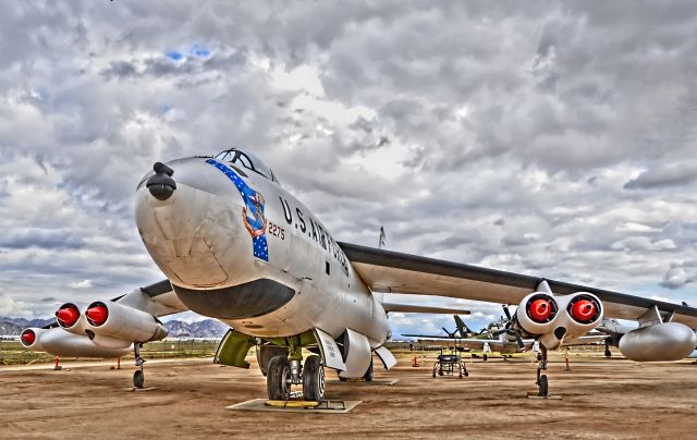 53-2275 — - Boeing B-47E Stratojet Bomber S/N 53-2275  "It was the first jet bomber to utilize a swept wing design, bicycle landing gear and was the first jet bomber ordered in large quantities."  March Field Air Museum TDelCoro October 21, 2012