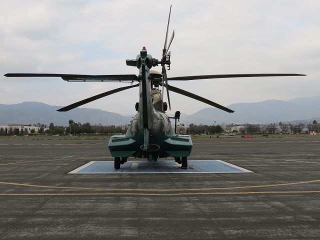 TUSAS Cougar (N951LB) - Parked on LA County Air Ops helipad 2