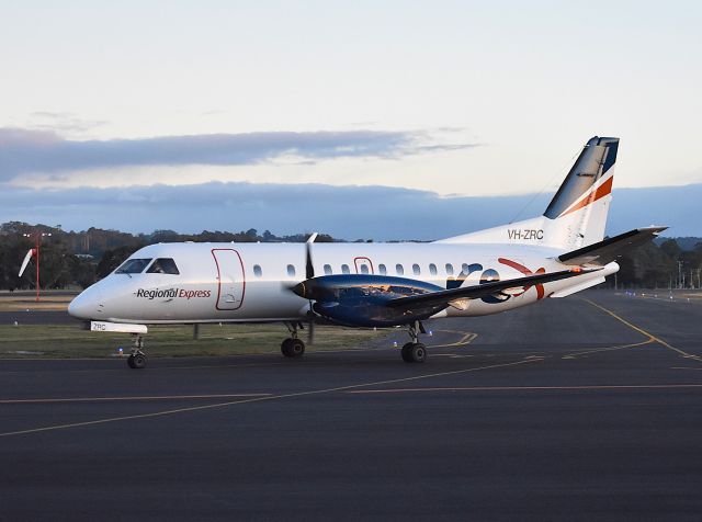 Saab 340 (VH-ZRC) - Regional Express Saab 340B VH-ZRC (msn 390) at Wynyard (Burnie) airport Tasmania Australia on 18 May 2025.
