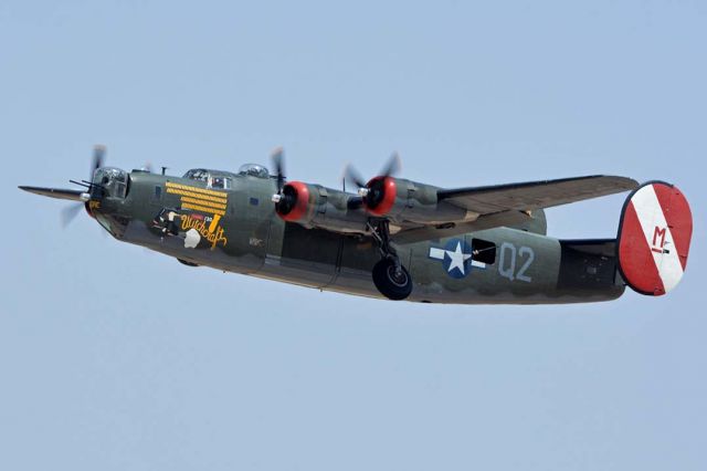 Consolidated B-24 Liberator (N224J) - Collings Foundation Consolidated B-24J Liberator N224J Witchcraft at Phoenix-Mesa Gateway Airport on April 15, 2016.