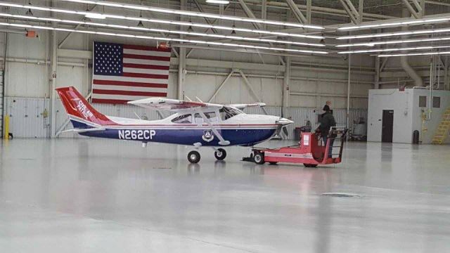 Cessna Skylane (N262CP) - In the hangar at Cessna on delivery day.