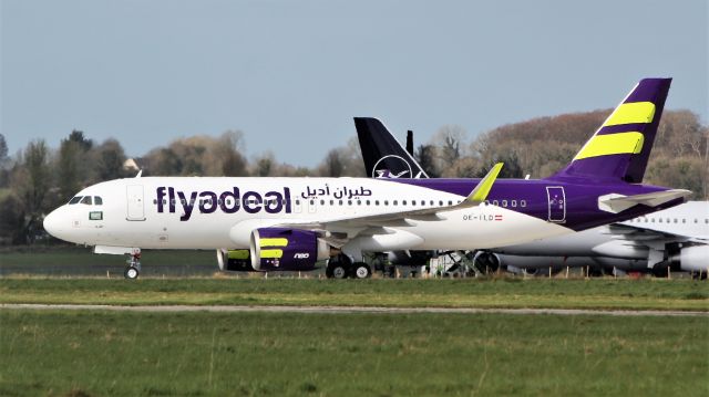 Airbus A320neo (OE-ILD) - avolon a320-251neo oe-ild after paint by iac in shannon for flyadeal as hz-fal 7/4/20.