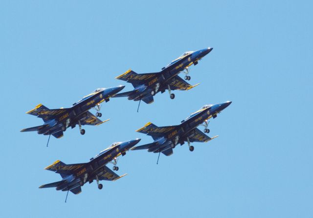 — — - Blue Angels @ KTVC performing during the Cherry Festival at Traverse City, MI