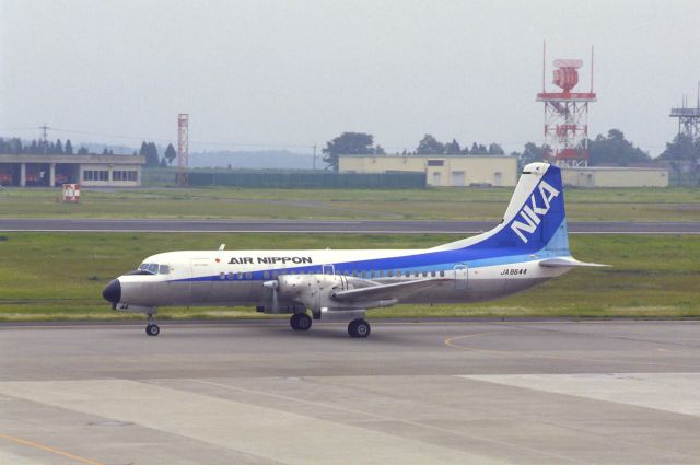 NAMC (1) YS-11 (JA8644) - Taxing at Kagoshima Intl Airport on 1988/06/18