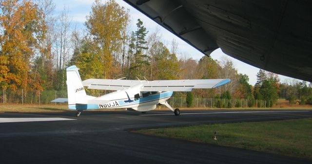 HELIO U-10 Super Courier (N60JA) - Viewed from inside Helio Courier N44953, preparing to depart JAARS-Townsend Airport