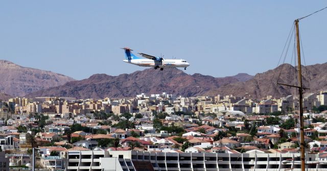 ATR ATR-72 (4X-AVW) - On final approach to ETH RWY 03 J.Hozman Airport Eilat (LLET) - Sep. 2016 