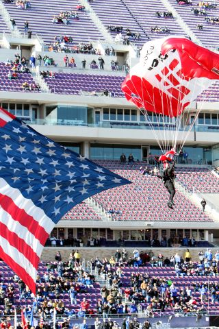 — — - 2013 Armed Forces Bowl in Fort Worth, Texas, Navy vs Middle Tennessee State.  Navy won.