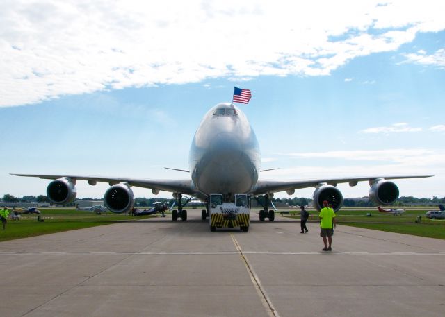 BOEING 747-8 (B-LJA) - At Oshkosh. 2011 Boeing 747-867F SCD