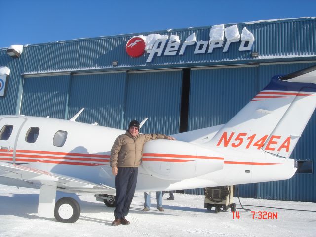 Eclipse 500 (N514EA) - FIRST FLIGHT TO RUSSIA,  ENROUTE TO UYALONVSK, RU VIA ST. PETERSBURG  FEB 08