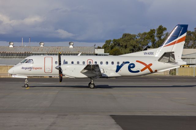 VH-KRX — - Regional Express Airlines (VH-KRX) Saab 340B parked on the tarmac at Wagga Wagga Airport.