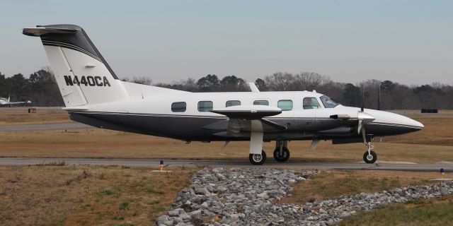 Piper Cheyenne 3 (N440CA) - A 1985 model Piper PA-42-720 Cheyenne IIIA taxiing after arriving at Thomas J. Brumlik Field, Albertville Regional Airport, AL - January 11, 2019.