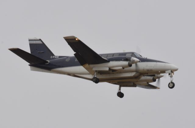 Beechcraft Airliner (C-FVCE) - On short final or 13, arriving from Kalispell (KGPI/GPI), where they cleared customs before coming to Provo. Passenger-configured Beechcraft 99s are a rare sight these days! Most likely headed for Alpine Air Express to get converted into cargo configuration.