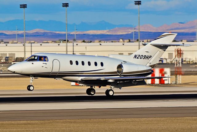 Hawker 800 (N209HP) - N209HP Hawker Beechcraft Corp HAWKER 750 C/N HB-26 -  Las Vegas - McCarran International (LAS / KLAS) USA - Nevada, December 02, 2011 Photo: Tomás Del Coro